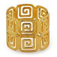 Кольцо для салфетки 4*3,5см Греческий золотой