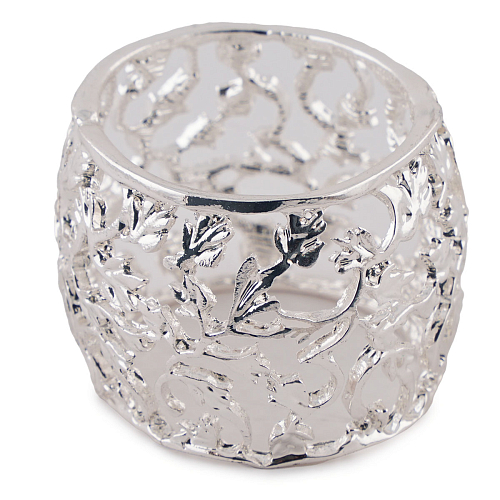 Кольцо для салфеток 4*3см Виноград Серебро серебряный