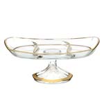 Кабаретница 37*20см на ножке Fenice Матовое золото AS Crystal