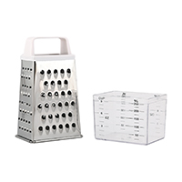 Терка 4-х гранная 15см с контейнером Linea Regent Inox