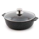 Жаровня 3л с крышкой Гранит Black Induction Pro Мечта