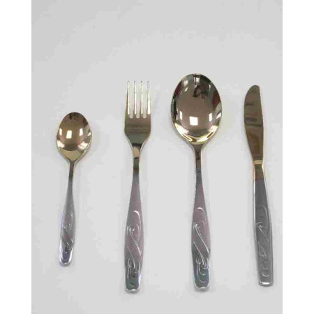 Набор столовых приборов 18 предметов Лира частичное покрытие (121832) Набор столовых приборов 18 предметов Лира частичное покрытие (121832)