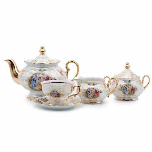 Сервиз чайный 6пер 15пр Аристократ Мадонна Queen's Crown Сервиз чайный 6пер 15пр Аристократ Мадонна Queen's Crown