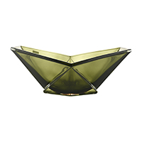 Фруктовница 33см Origami зеленая Crystalite Bohemia