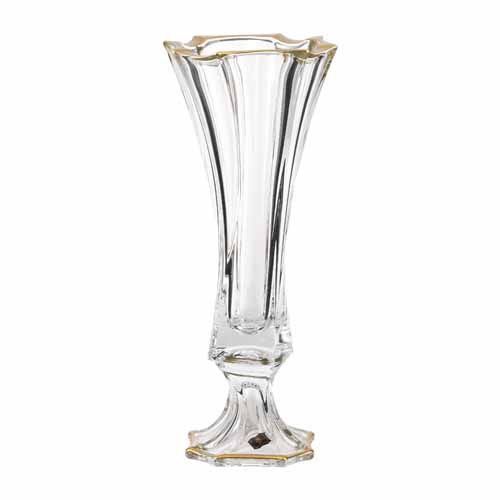 Ваза 43.5см на ножке Neptune Матовое золото As Crystal Ваза 43.5см на ножке Neptune Матовое золото As Crystal