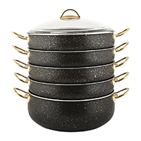 Мантоварка 30см с а/п покрытием Repast Black Elite Gold