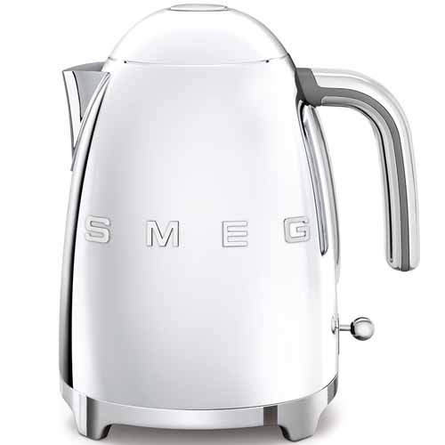 Чайник электрический 1,7л Smeg нержавеющая сталь Стиль 50-х гг Чайник электрический 1,7л Smeg нержавеющая сталь Стиль 50-х гг