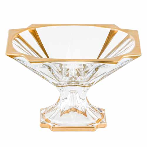 Фруктовница 33см на ножке Metropolitan Mat Gold Max Crystal Фруктовница 33см на ножке Metropolitan Mat Gold Max Crystal