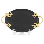 Поднос овальный с ручками Black