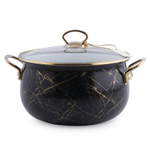 Кастрюля 5л Siyah Mermer