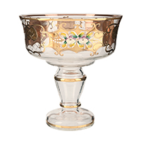 Конфетница 20см золото Star Crystal