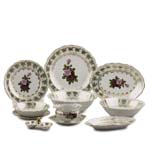 Сервиз столовый 6пер 25пр без супника и масл, с салат-ми Аристократ Роза Queen's Crown
