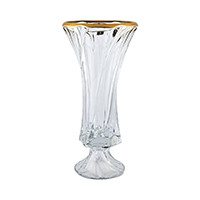 Ваза 40см на ножке Mozart Матовое золото As Crystal