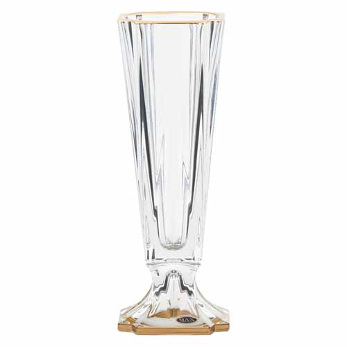 Ваза 39см на ножке Metropolitan Mat Gold Max Crystal Ваза 39см на ножке Metropolitan Mat Gold Max Crystal