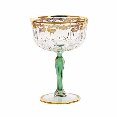 Набор креманок 6шт 170мл Timon s.r.l. Opera cup Green Gold Набор креманок 6шт 170мл Timon s.r.l. Opera cup Green Gold