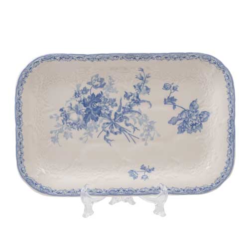Поднос 25,5*16,5см Blue Flowers Поднос 25,5*16,5см Blue Flowers