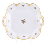 Поднос 32см квадратный Золотая Роза Queen's Crown
