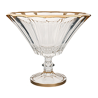 Конфетница 26,5см на ножке Venezia Nano Glass