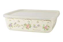 Лоток гастр.эмалиров.с крышкой 21*21*6,5см 1,75л Воспоминание