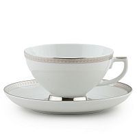 Набор чайных пар 6пер 12пр Constanza Platin 9209 Falkenporzellan