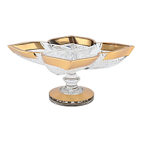 Кабаретница 33см хрусталь с золотом Филиция