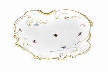 Салатник ракушка Мейсенский цветок Queen's Crown