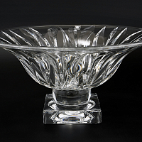 Фруктовница 33см на ножке Flame AS Crystal