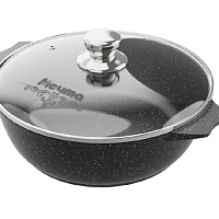 Жаровня 4л с крышкой Гранит Black Induction Pro Мечта