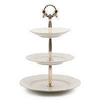 Горка 3 яруса Белый узор Bernadotte