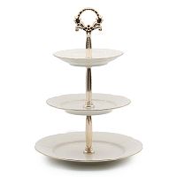 Горка 3 яруса Белый узор Bernadotte