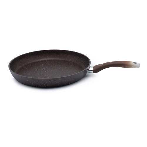 Сковорода 30см с ручкой Кофейный мрамор Кукмара