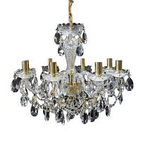 Люстра 8 рожковая золотые плафоны 4050