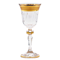 Набор фужеров 60мл 6шт хрусталь с золотом Max Crystal