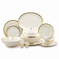 Сервиз столовый 6пер 26пр с супником Constanza Creme Gold 9349 Falkenporzellan
