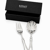 Набор для сервировки салата 2 предмета 23см (ложка, вилка) Винтаж Repast