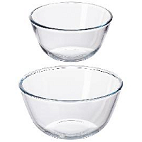 Набор салатников 21см 17см 2шт Crystal glass