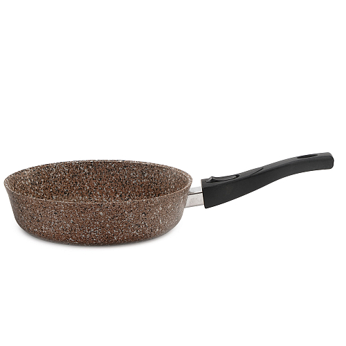 Сковорода 24см гранитно-каменный шоколад Rashel