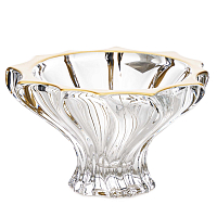Конфетница 15см Plantica gold rim Aurum Crystal
