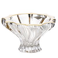 Конфетница 15см Plantica gold rim Aurum Crystal