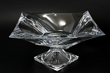 Фруктовница 39см на ножке Quadron Aurum Crystal