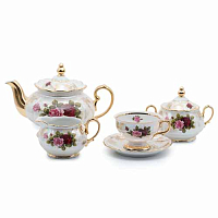 Сервиз чайный 6пер 15пр Аристократ Роза Queen's Crown