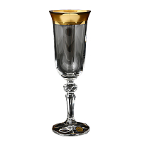 Набор фужеров 150мл 6шт Кристина Матовая полоса зол Star Crystal