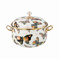 Кастрюля эмалированная с крышкой 2,1л
