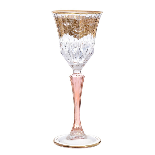 Набор фужеров 60мл 6шт Timon s.r.l. Adagio liquor pink gold