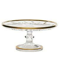 Конфетница 19,5см Матовое золото Flame AS Crystal