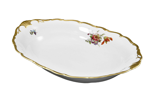 Блюдо для хлеба 35см 1шт Мейсенский букет