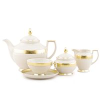 Сервиз чайный 6пер 15пр Constanza Creme Gold 9349 Falkenporzellan