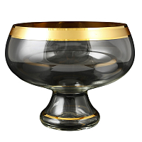 Фруктовница 26см 1шт матовое золото MH 