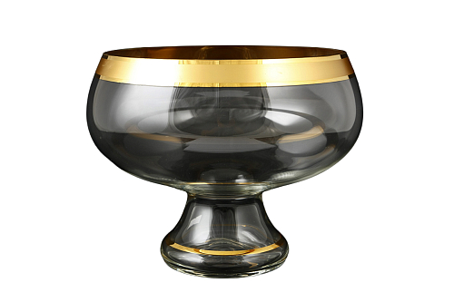 Фруктовница 26см 1шт матовое золото MH 