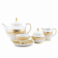 Сервиз чайный 6пер 15пр Natalia Creme Gold Falkenporzellan
